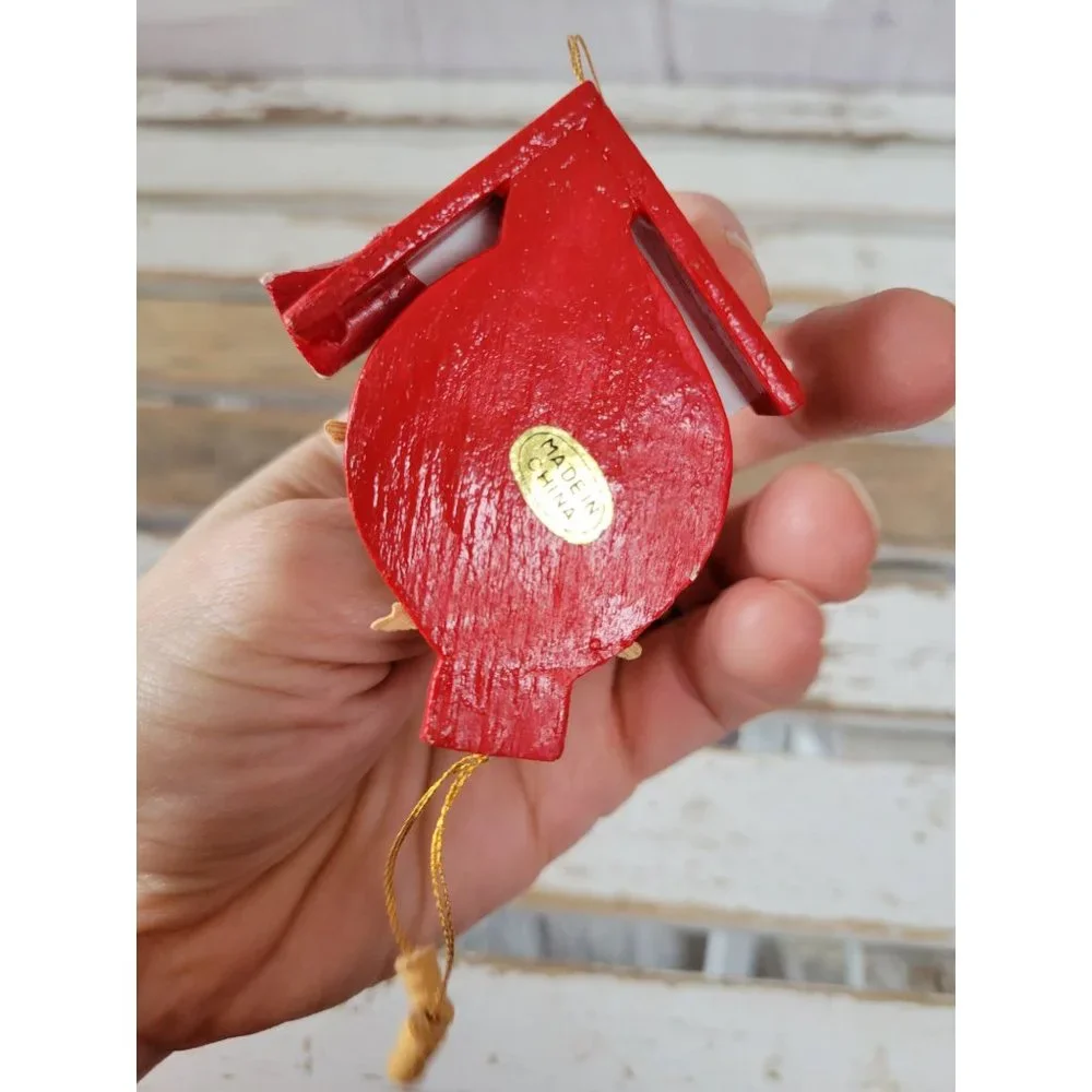 Wooden vintage cuckoo clock ornament‎ mini Xmas tree